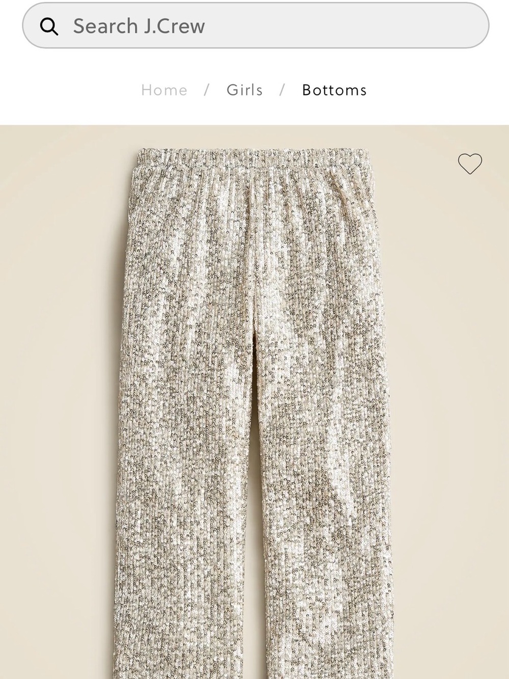 Girls' Pull On Shimmery Gold Sequin Pants - J. Crew